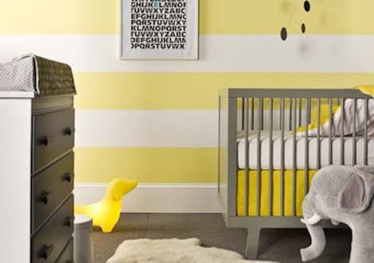 habitaciones infantiles decoradas con rayas