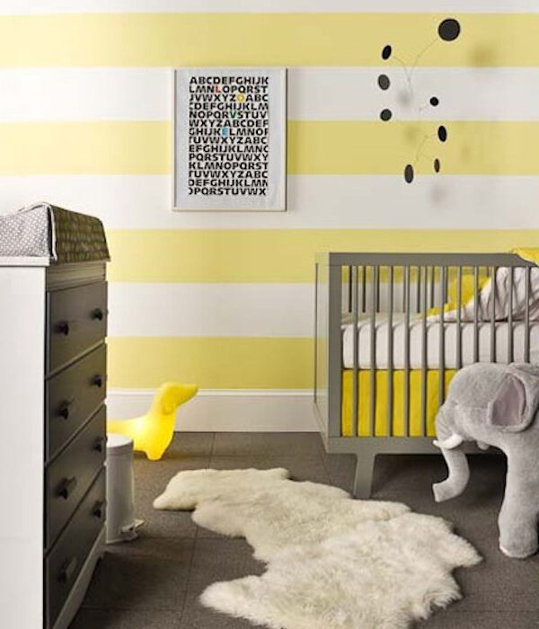 habitaciones infantiles decoradas con rayas