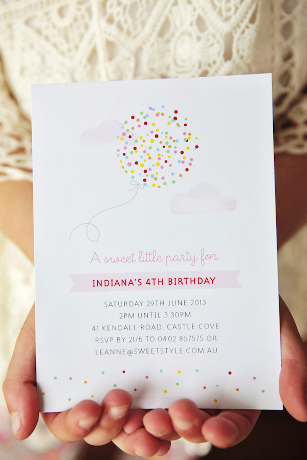 Invitación Cumpleaños Delicada