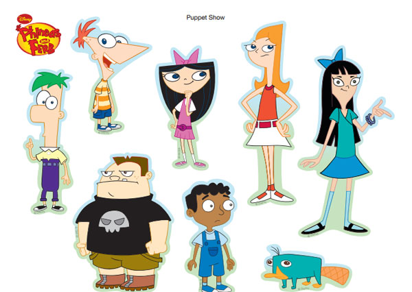 Marionetas De Phineas Y Ferb, Imprimibles Gratis