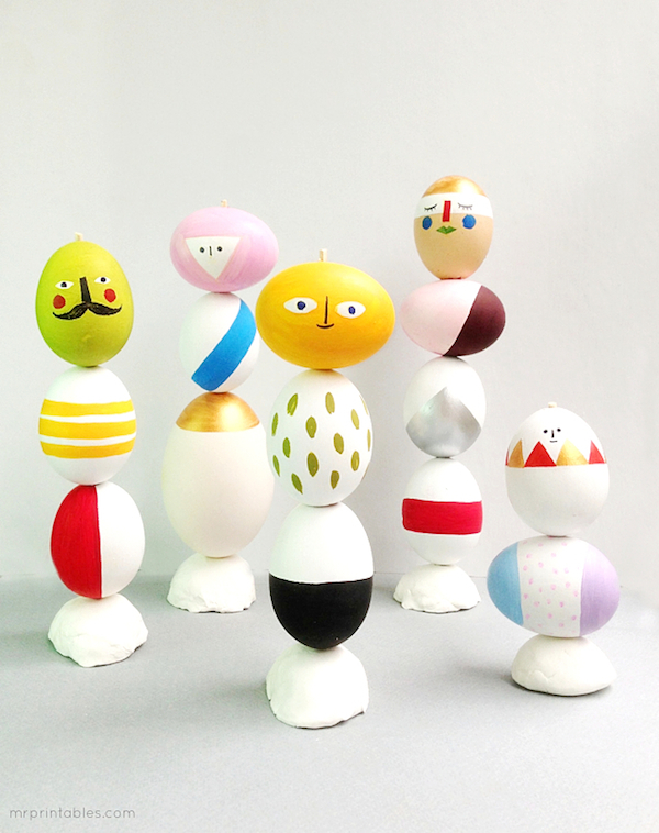 ideas divertidas para decorar huevos