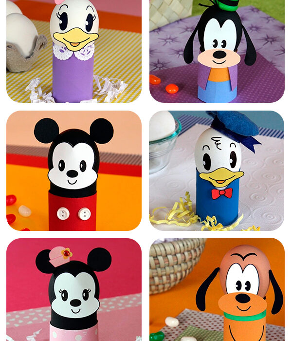 huevos decorados con los personajes disney