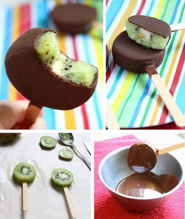 Kiwis Bañados En Chocolate