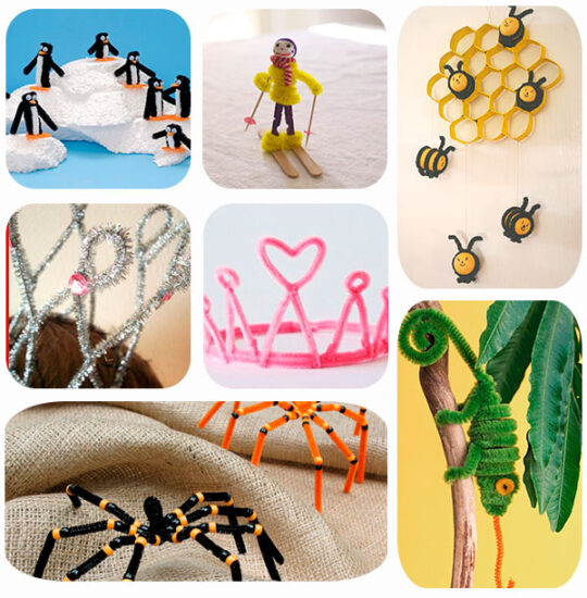 manualidades infantiles con limpiapipas