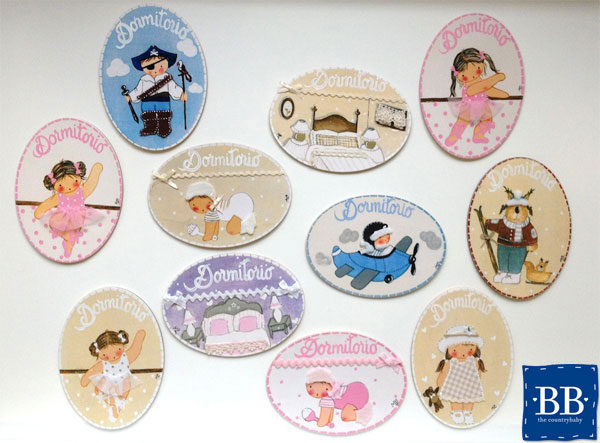 Mini placas de puerta artesanales