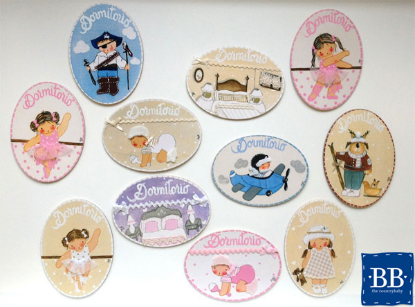 Mini placas de puerta artesanales