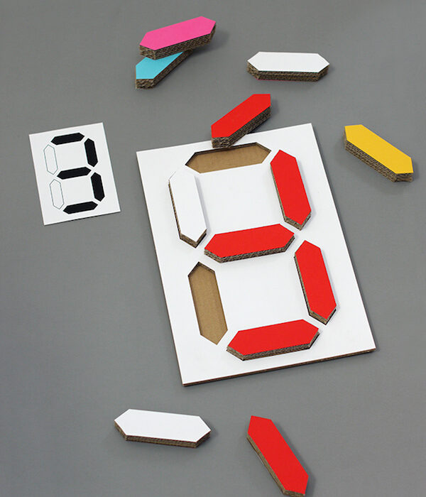 puzzle casero para aprender los números
