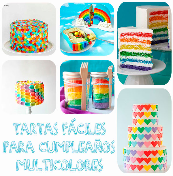 Tartas Fáciles De Cumpleaños Llenas De Color