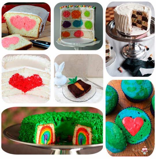 tartas y bizcochos con sorpresa