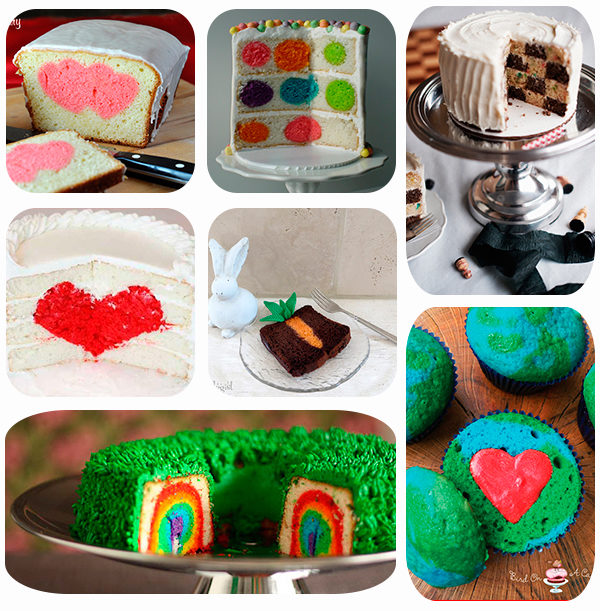tartas y bizcochos con sorpresa