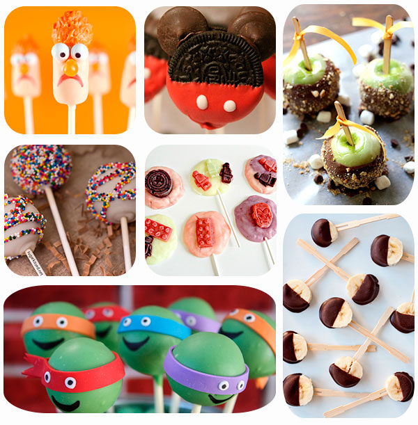 cake pops y piruletas para fiestas infantiles