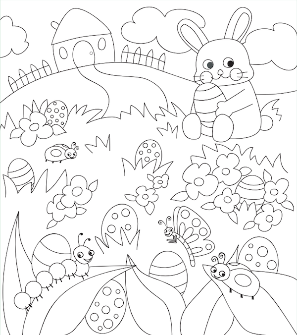 Dibujos De Pascua Para Colorear