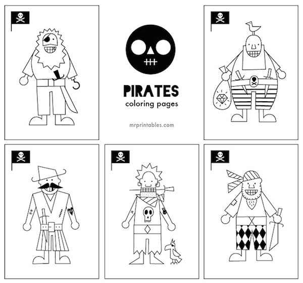 Dibujos Para Colorear De Piratas