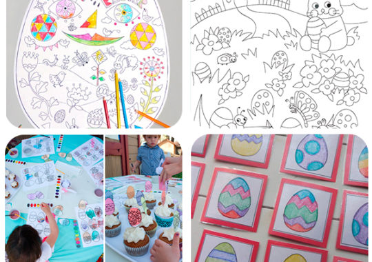 Dibujos de Pascua para colorear y jugar