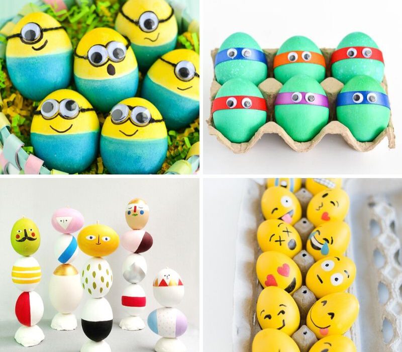 13 huevos de Pascua para decorar con los más pequeños