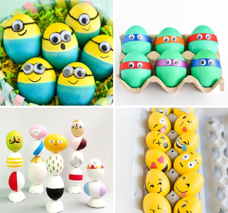  Ideas para hacer huevos de Pascua decorados (muy originales)