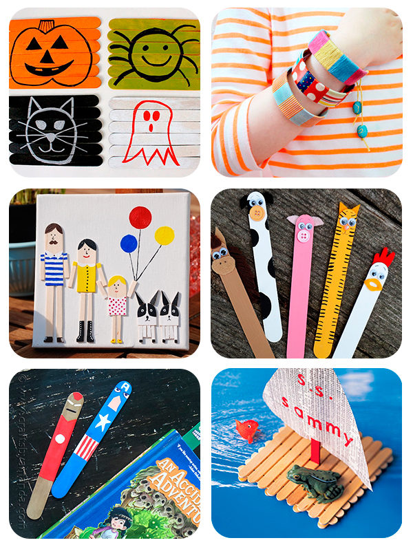 6 manualidades infantiles con palitos de helado
