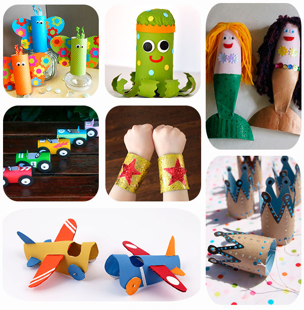 Manualidades infantiles con rollos de papel