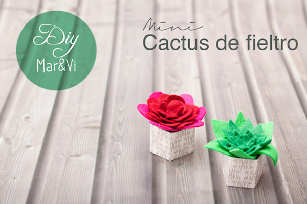 Manualidades Con Fieltro: Mini Cactus