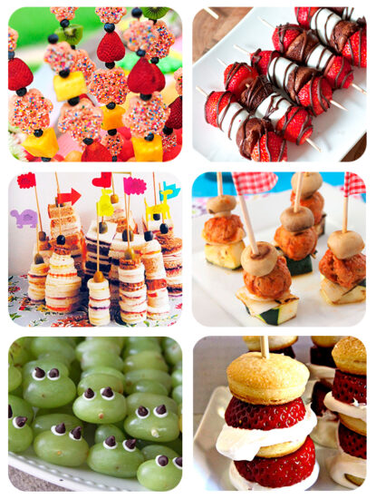 Recetas fáciles para niños con brochetas