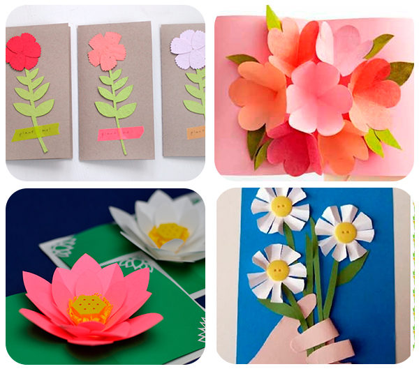 Tarjetas con flores para el Día de la Madre