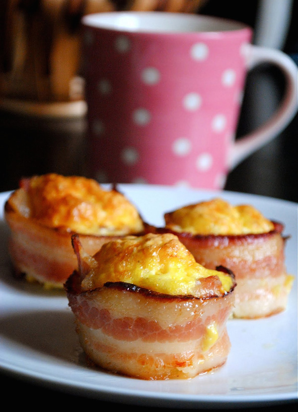 Cupcakes De Bacon Y Huevo