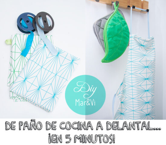 manualidades con tela, delantal fácil