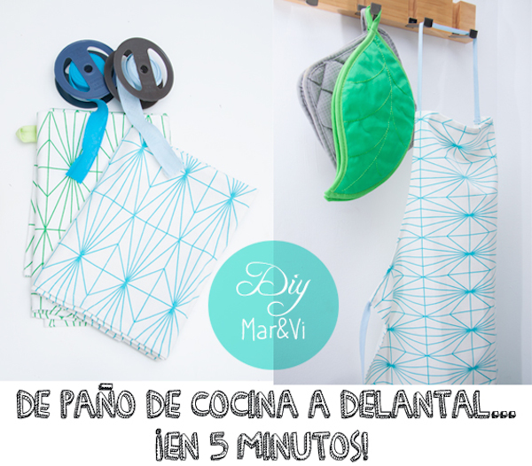 manualidades con tela, delantal fácil