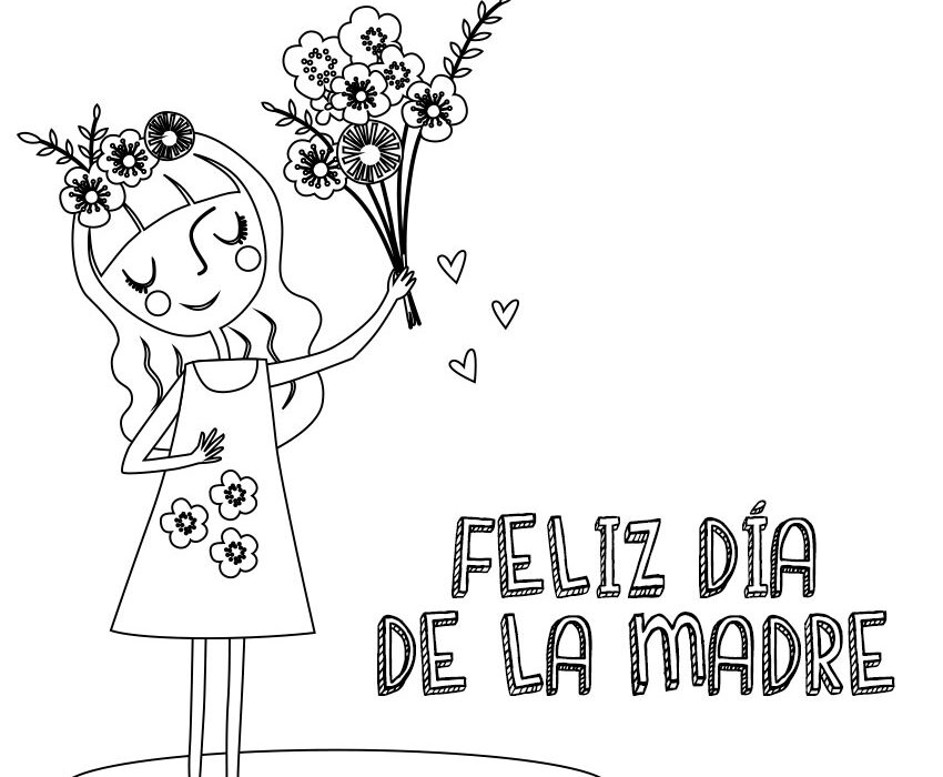 7 dibujos del Día de la Madre para colorear y felicitar a mamá - Pequeocio