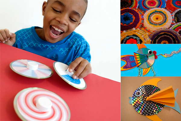 Manualidades infantiles con cd