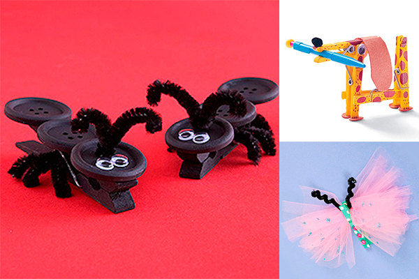 Manualidades infantiles con pinzas de la ropa