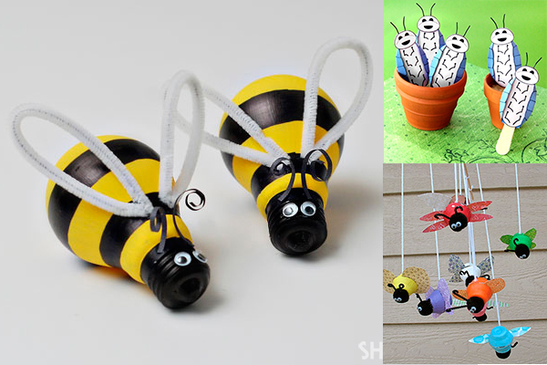 Manualidades infantiles de insectos