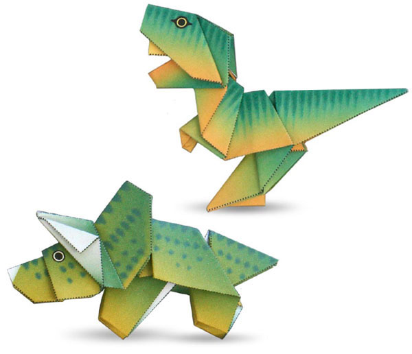 Dinosaurios De Origami