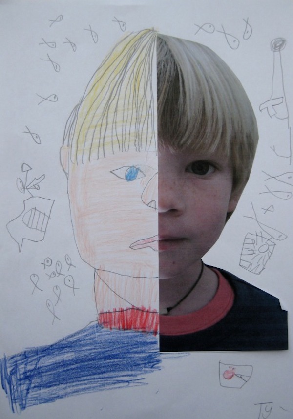 Dibujar Retratos Con Los Niños