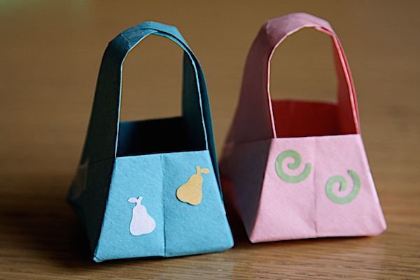 Bolsos Para Niñas De Origami