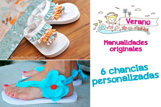 Manualidades originales. Chanclas personalizadas