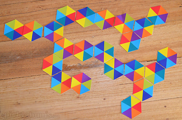 Juegos Infantiles, ¡Diversión En Vacaciones! - Pequeocio Domino Hexagonal Para Imprimir Gratis