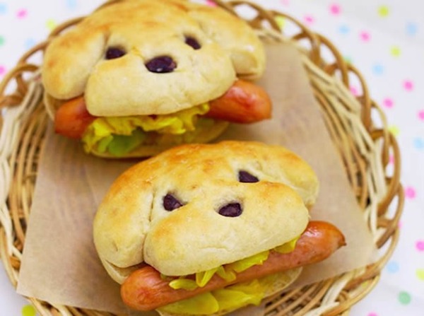 Sandwich Divertido Con Hot Dog