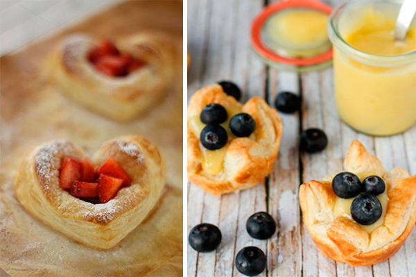 Postres con hojaldre fáciles