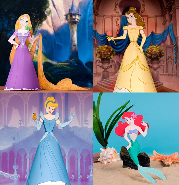 Muñecas Recortables Princesas Disney