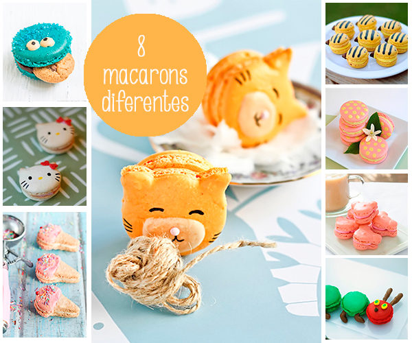 recetas para niños , macarons diferentes