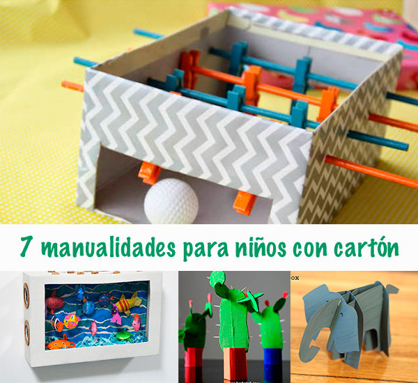 Manualidades para niños con cartón