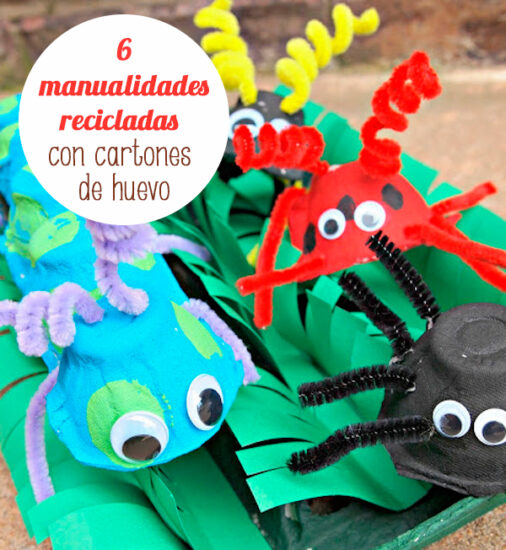 Manualidades recicladas con cartones de huevo