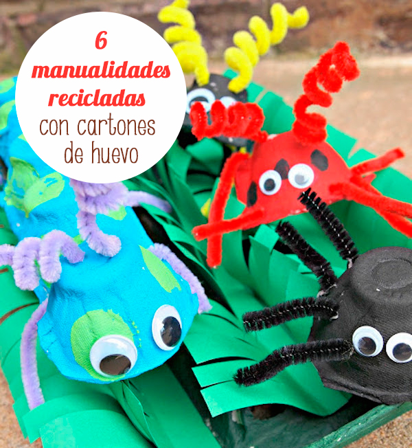 Manualidades recicladas con cartones de huevo