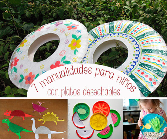 Manualidades para niños con platos desechables