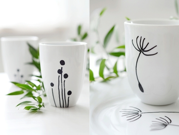 DIY - 6 DISEÑOS PARA PINTAR TAZAS - Fácil y Sencillo