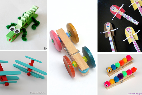 Manualidades con pinzas de madera