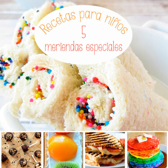 Recetas para niños, meriendas especiales