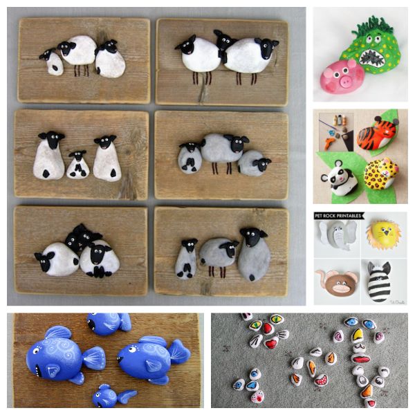 Piedras pintadas manualidades para niños