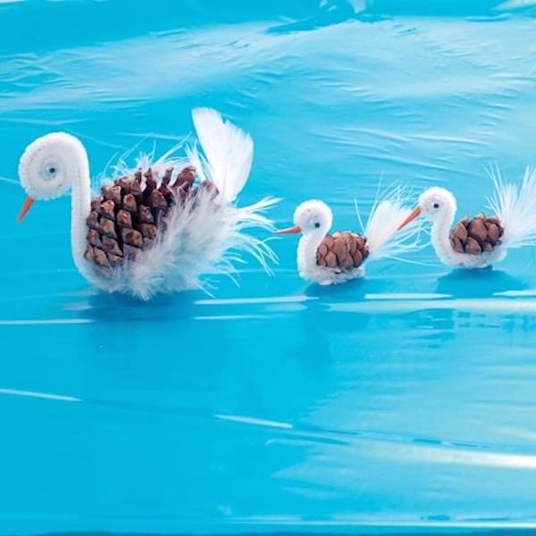 5 manualidades infantiles con piñas - Pequeocio